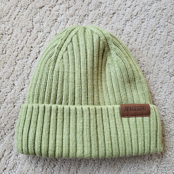 Women’s Lined Warm Beanie – Merino Wool – Light Green – Size M – NWT - Picture 2 of 10